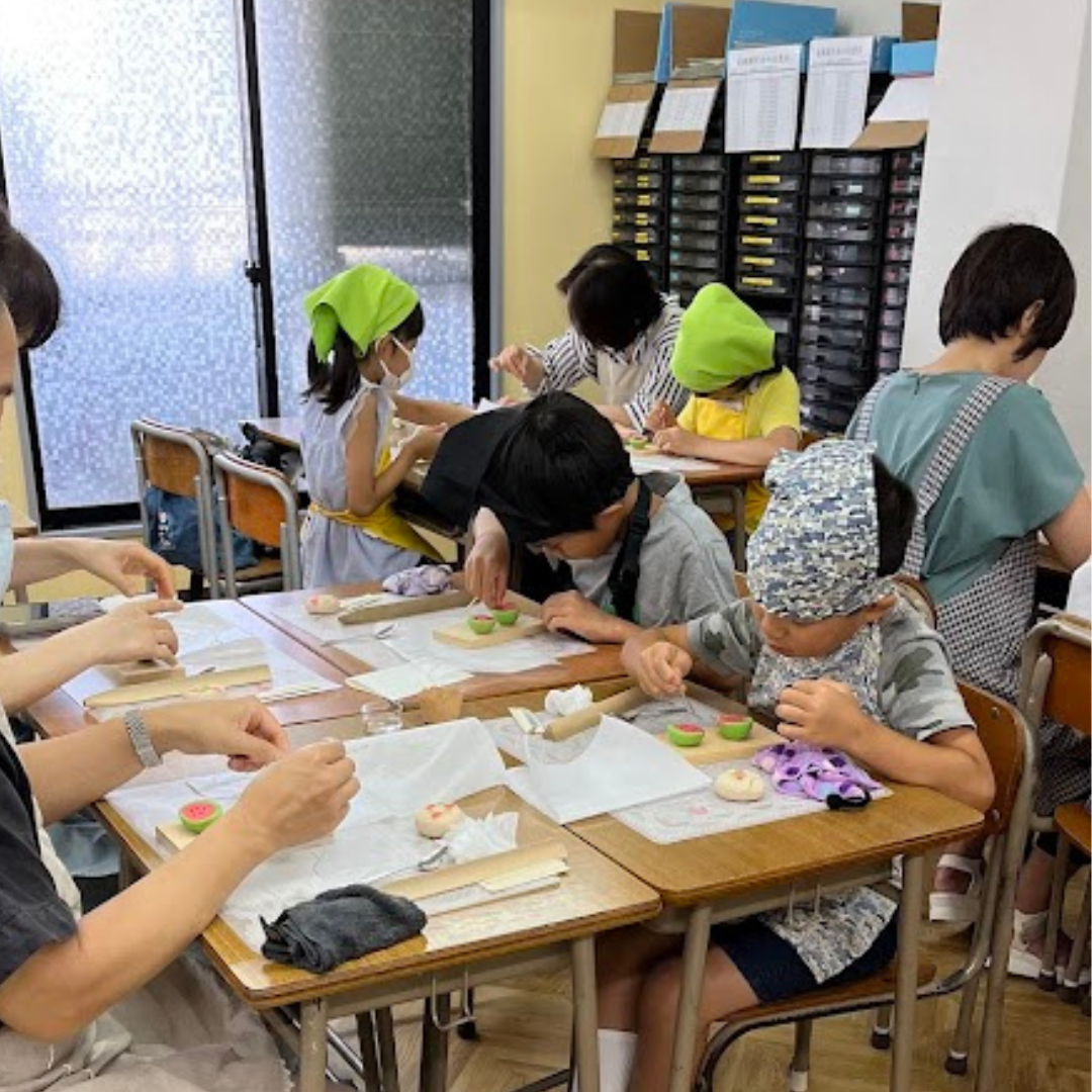 「夏休み親子和菓子体験講座」IN 円現塾（大阪市）